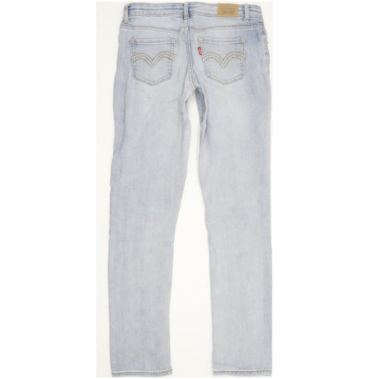 Levi's 711 Kids Women Blue Skinny Slim Stretch Jeans W26 L27