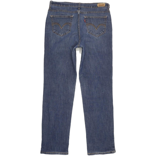 Levi's 512 Slimming Blue Straight Slim Stretch Jeans High Waisted W30 L30