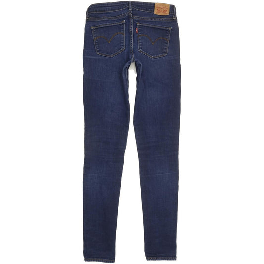 Levi's 711 Women Blue Skinny Slim Stretch Jeans W28 L32