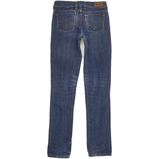 Levi's 628 Women Blue Straight Slim Jeans W29 L32
