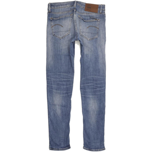 G-Star 3301 Men Blue Tapered Slim Stretch Jeans W30 L31