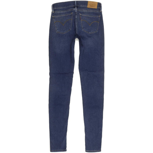 Levi's 710 Super Women Blue Skinny Slim Stretch Jeans W25 L30