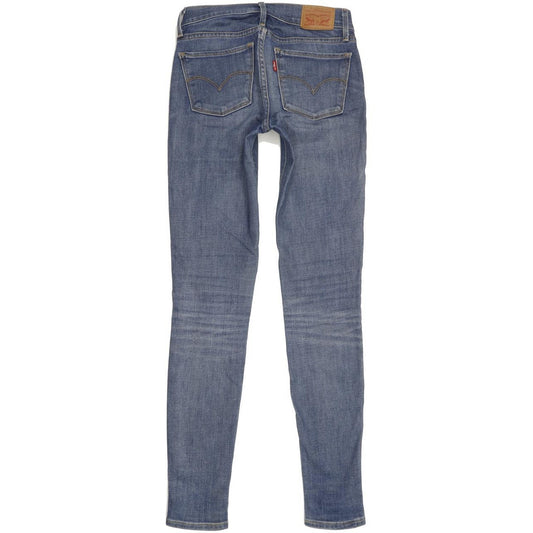 Levi's 710 Super Women Blue Skinny Slim Stretch Jeans W24 L30