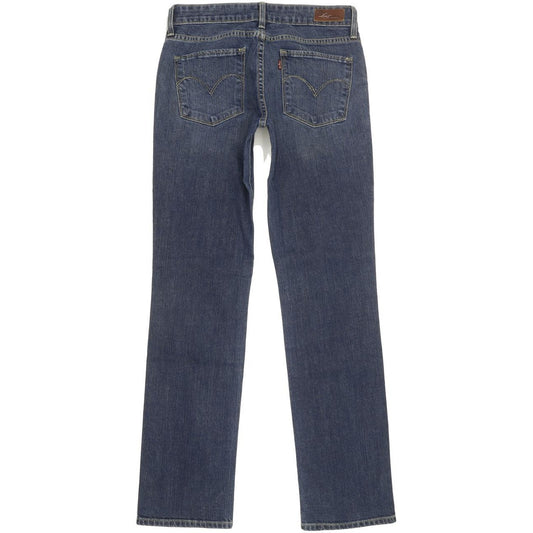 Levi's Demi Curve Women Blue Straight Slim Stretch Jeans W27 L31