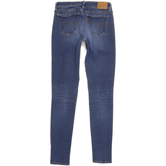 Levi's 710 Super Women Blue Skinny Slim Stretch Jeans W28 L31