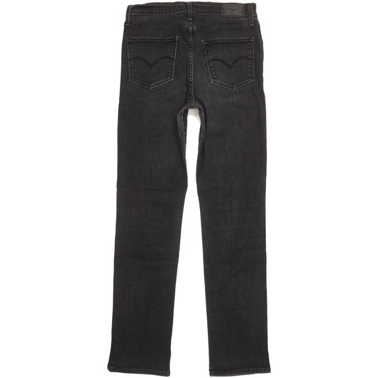 Levi's 724 Black Straight Slim Stretch Jeans High Waisted W30 L31