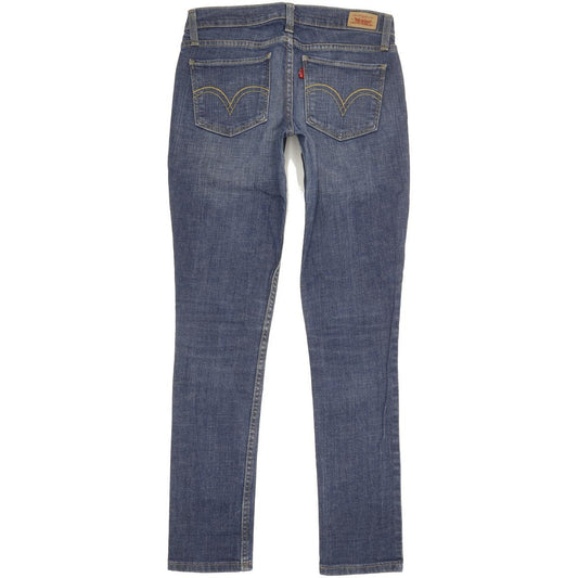 Levi's 524 Women Blue Skinny Slim Stretch Jeans W26 L29