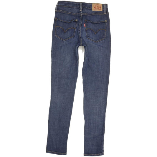 Levi's 721 Women Blue Skinny Slim Stretch Jeans W26 L28