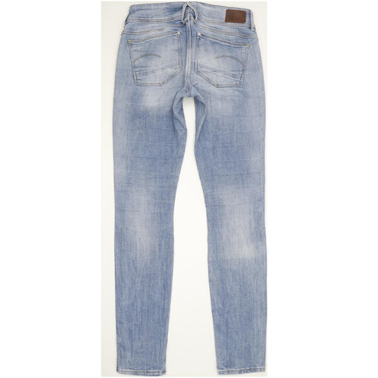 G-Star Lynn Mid Women Blue Skinny Slim Stretch Jeans W30 L34