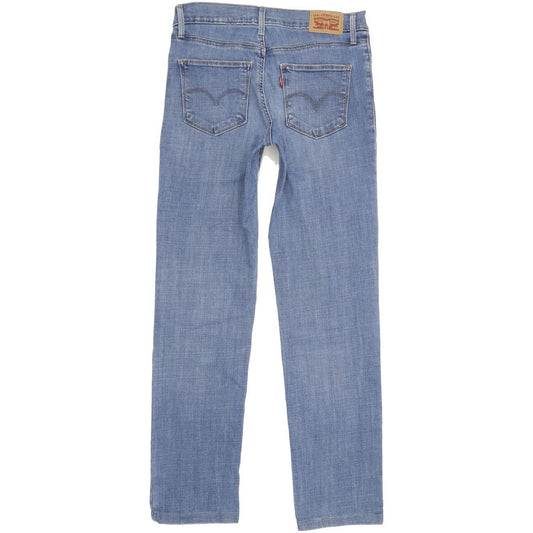 Levi's Slimming Women Blue Straight Slim Stretch Jeans W27 L29