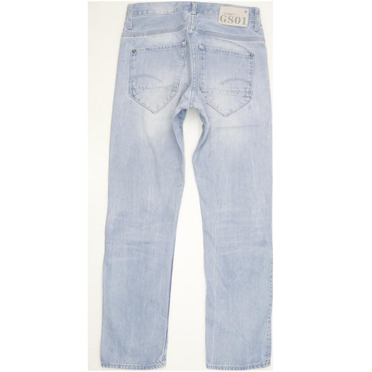 G-Star New Radar Men Blue Straight Slim Jeans W28 L29