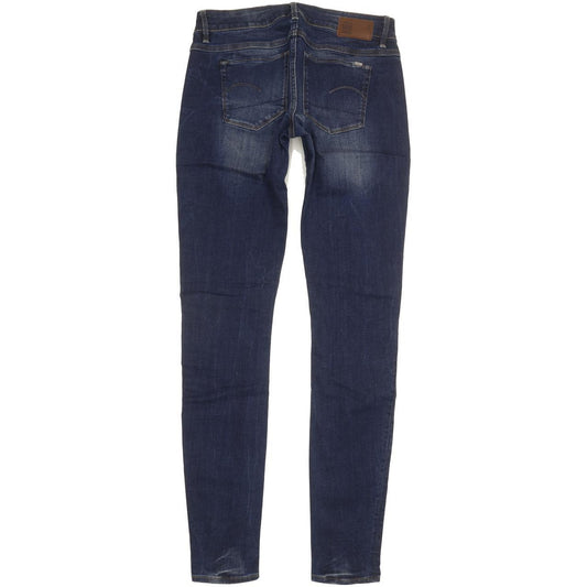 G-Star 3301 Low Women Blue Skinny Slim Stretch Jeans W29 L33