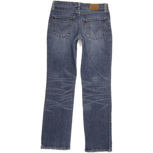 Levi's 528 Women Blue Straight Slim Stretch Jeans W29 L28