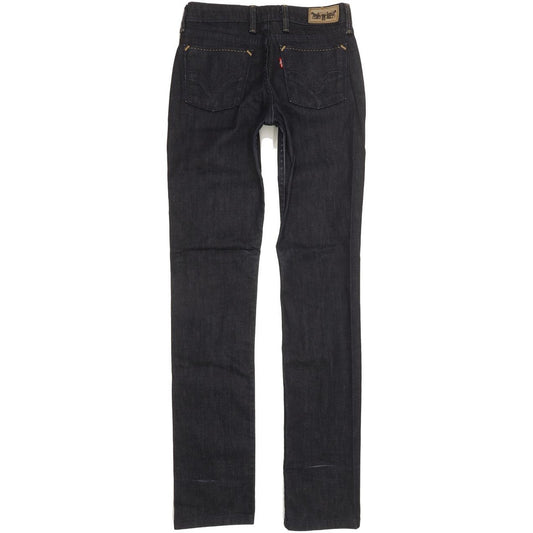 Levi's 628 Women Navy Straight Slim Stretch Jeans W28 L33