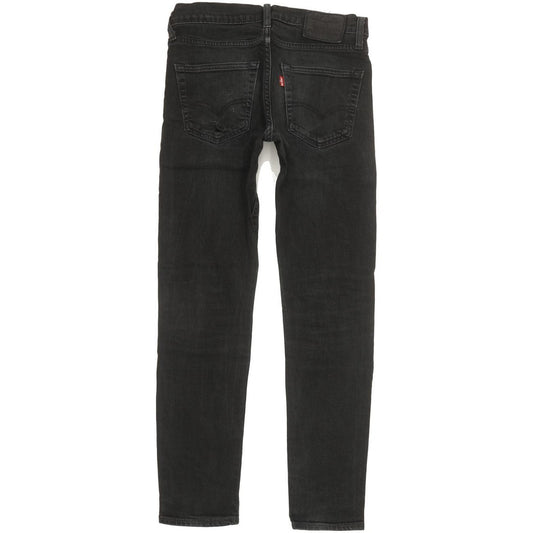 Levi's 512 Men Black Tapered Slim Stretch Jeans W29 L28