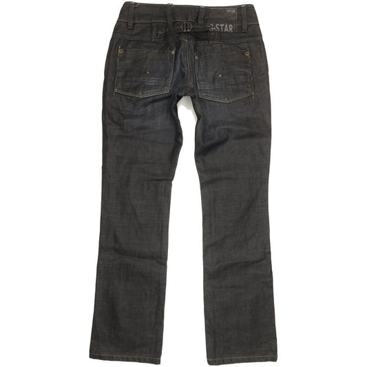 G-Star Women Navy Straight Slim Jeans W28 L30