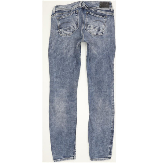 G-Star Lynn Mid Women Blue Skinny Slim Stretch Jeans W29 L30