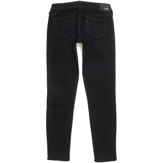 Levi's Slight Curve Women Black Skinny Slim Stretch Jeans W27 L29
