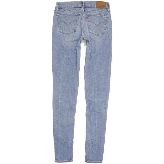 Levi's 710 Super Women Blue Skinny Slim Stretch Jeans W28 L32