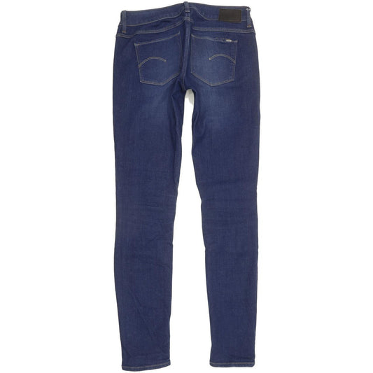 G-Star 3301 Women Blue Skinny Slim Stretch Jeans W27 L30