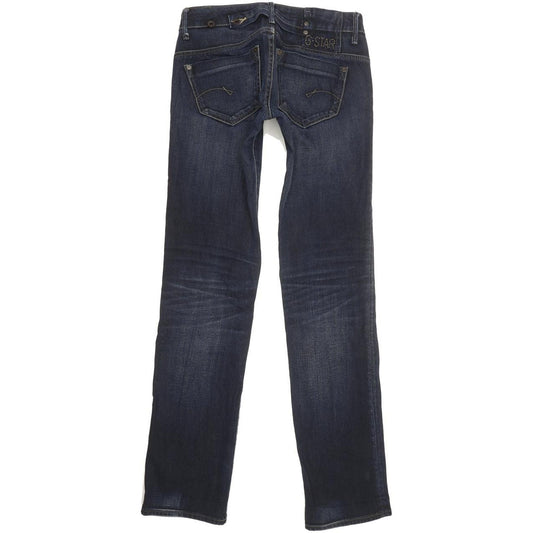G-Star Midge Women Blue Straight Slim Stretch Jeans W26 L33