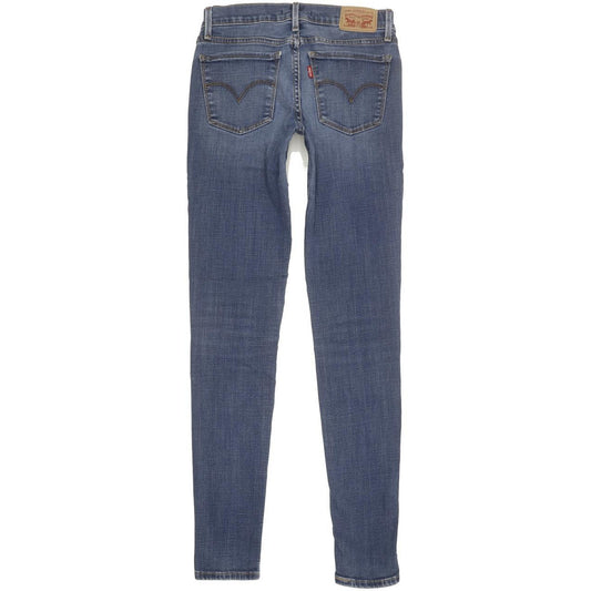 Levi's 710 Super Women Blue Skinny Slim Stretch Jeans W26 L30