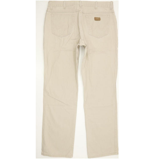 Wrangler Texas Men Beige Straight Regular Jeans W38 L32