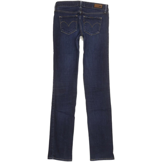 Levi's Slight Curve Women Blue Straight Slim Stretch Jeans W27 L33