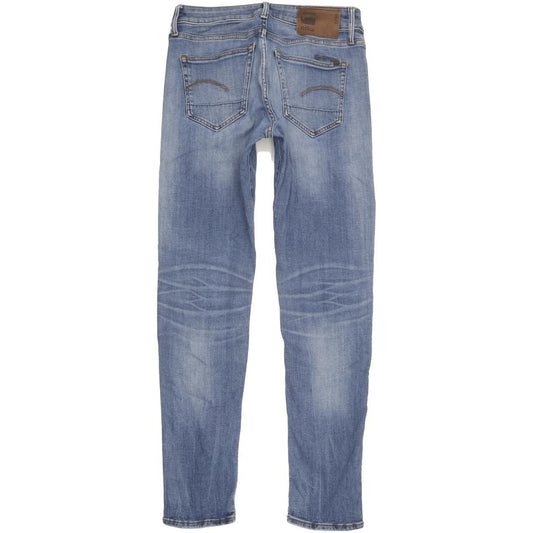 G-Star 3301 Men Blue Straight Slim Stretch Jeans W30 L31