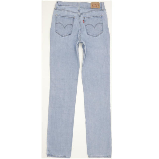 Levi's 724 Women Blue Straight Slim Stretch Jeans W28 L32