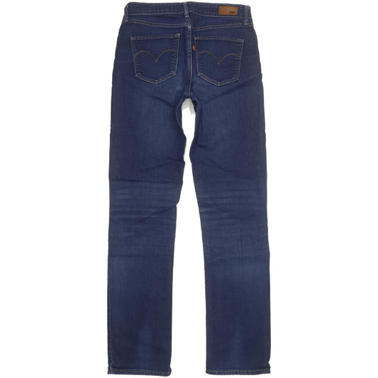 Levi's Demi Curve Women Blue Straight Slim Stretch Jeans W28 L32