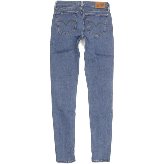 Levi's 710 Super Women Blue Skinny Slim Stretch Jeans W27 L31