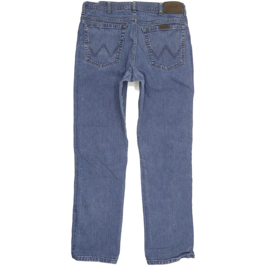Wrangler Durable Quality Men Blue Straight Regular Stretch Jeans W31 L28