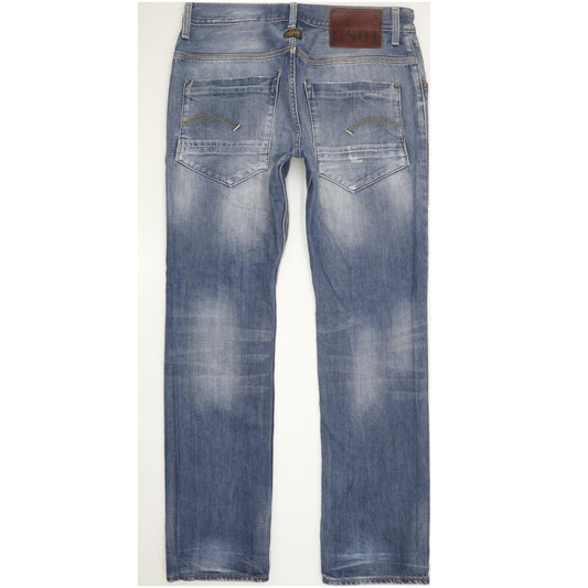 G-Star Men Blue Straight Regular Jeans W34 L32