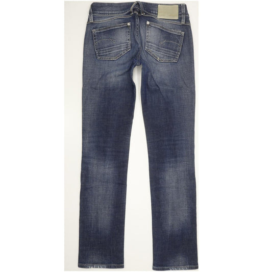 G-Star Lynn Women Blue Straight Slim Stretch Jeans W27 L31