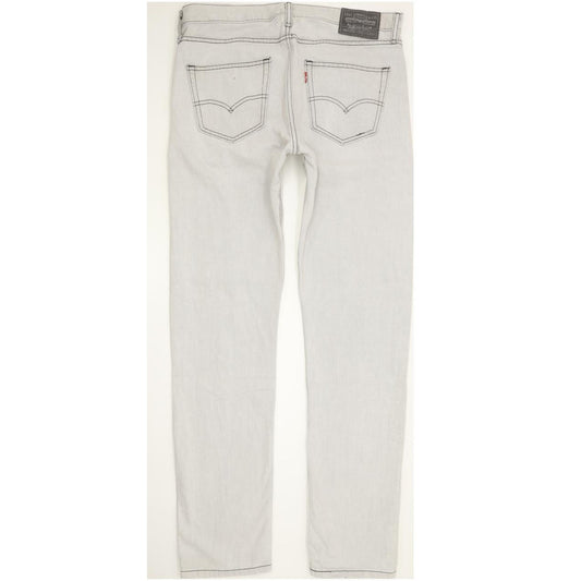 Levi's 508 Men Grey Straight Slim Jeans W34 L33