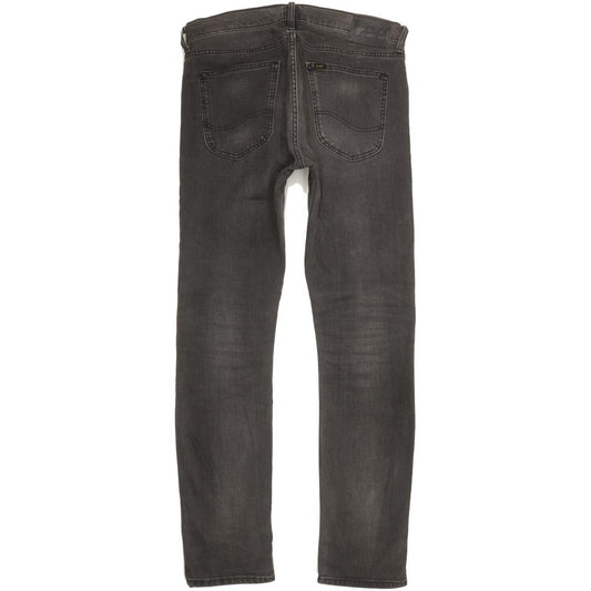 Lee Luke Men Charcoal Skinny Slim Stretch Jeans W32 L32