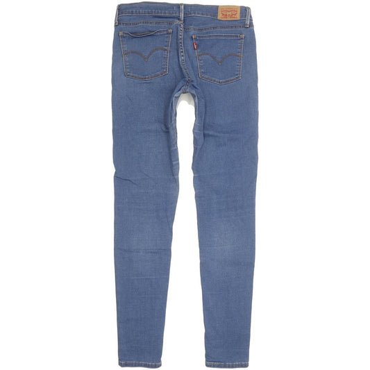 Levi's 710 Super Women Blue Skinny Slim Stretch Jeans W30 L31
