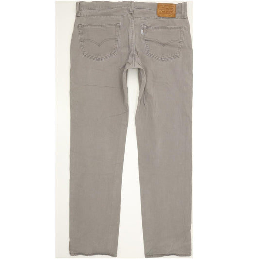 Levi's 511 Men Grey Straight Slim Stretch Jeans W34 L31