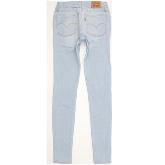 Levi's 710 Super Women Blue Skinny Slim Stretch Jeans W26 L30