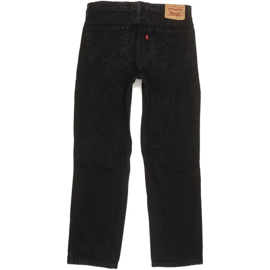 Levi's Men Black Straight Slim Jeans W34 L30