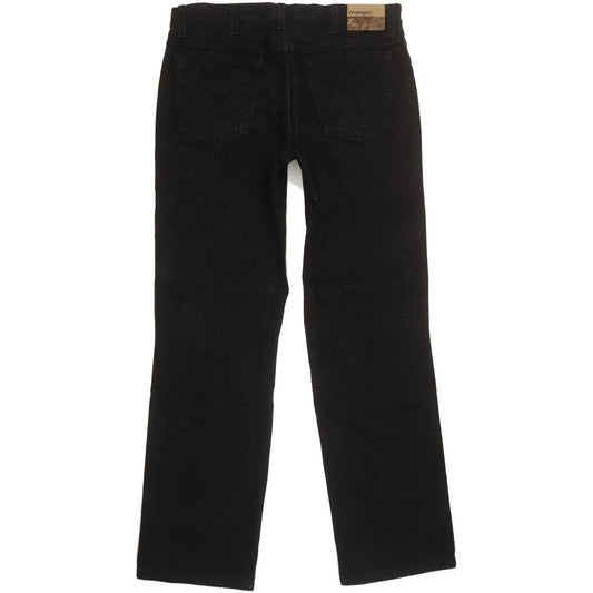 Wrangler Durable Men Black Straight Regular Jeans W34 L31