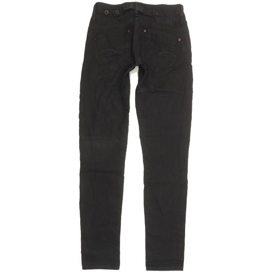 G-Star Midge Women Black Skinny Slim Stretch Jeans W26 L31