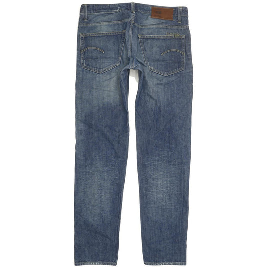 G-Star 3301 Low Men Blue Tapered Regular Jeans W34 L33
