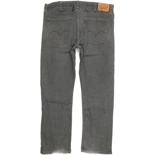 Levi's 504 Men Grey Straight Regular Stretch Jeans W40 L30