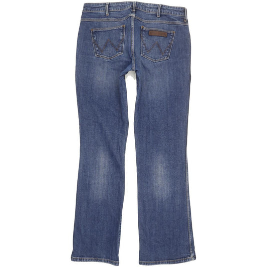 Wrangler Avery Women Blue Straight Slim Stretch Jeans W31 L30