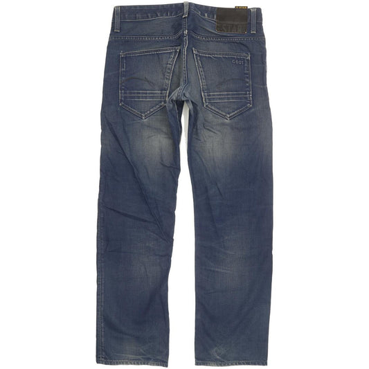 G-Star Morris Low Men Blue Straight Slim Jeans W31 L29