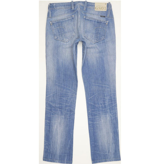 G-Star Elect Women Blue Straight Slim Stretch Jeans W30 L31