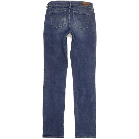 Levi's Demi Curve Women Blue Straight Slim Stretch Jeans W26 L32