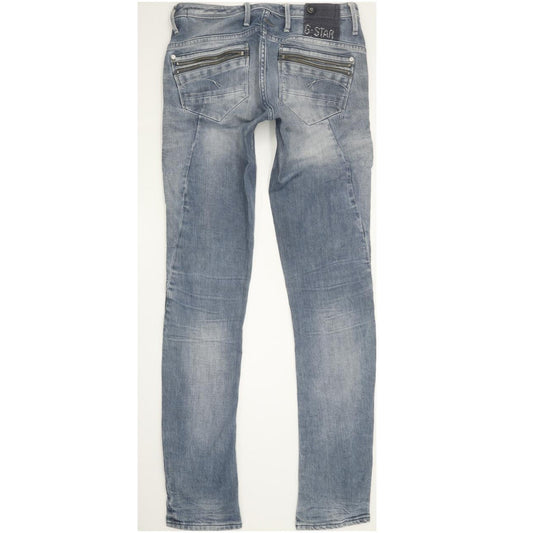 G-Star Ocean Women Blue Skinny Slim Stretch Jeans W28 L34
